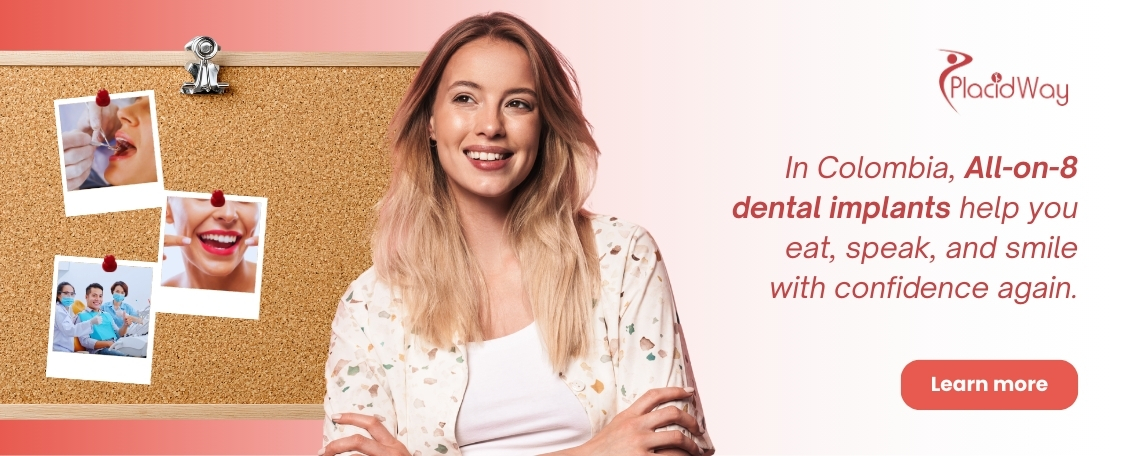 Implantes dentales All on 8 en Colombia